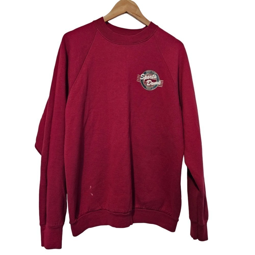 Vintage Sports Dome Party Tour 1995 Sweater Womens XXL Burgundy Pullover Texas
